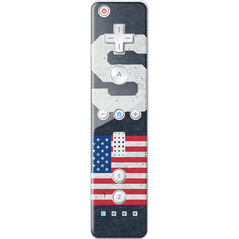USA with American Flag Wii Remote Controller Skin