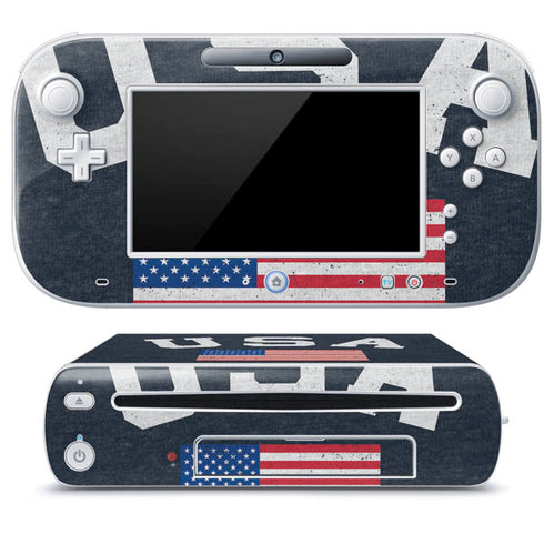 USA with American Flag Wii U (Console + 1 Controller) Skin