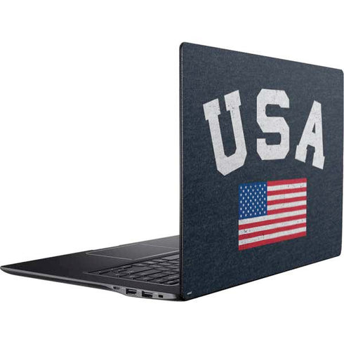 USA with American Flag Ativ Book 9 (15.6in 2014) Skin