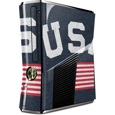 USA with American Flag Xbox 360 Slim (2010) Skin