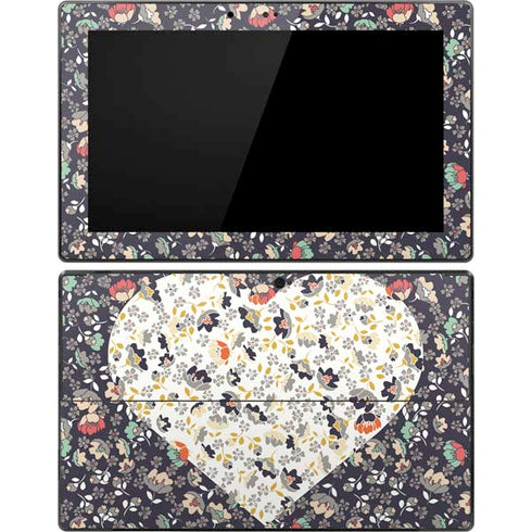 Floral Heart Surface Pro Tablet Skin