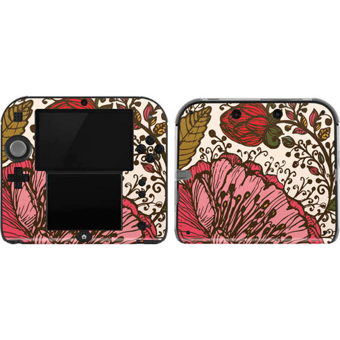 Rose Bud Floral Nintendo 2DS Skin