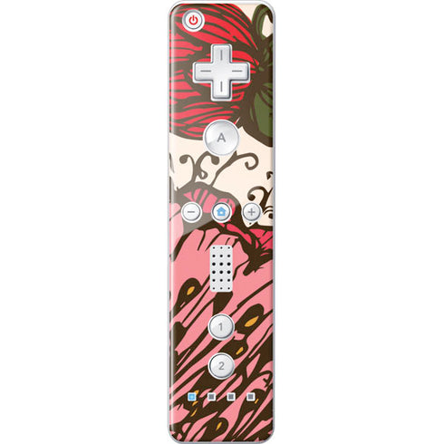 Rose Bud Floral Wii Remote Controller Skin