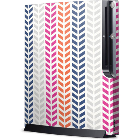 Striped Chevron Playstation 3 & PS3 Slim Skin