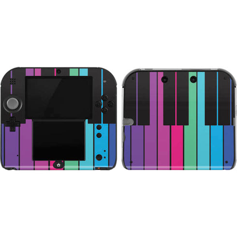 Color Piano Keys Nintendo 2DS Skin