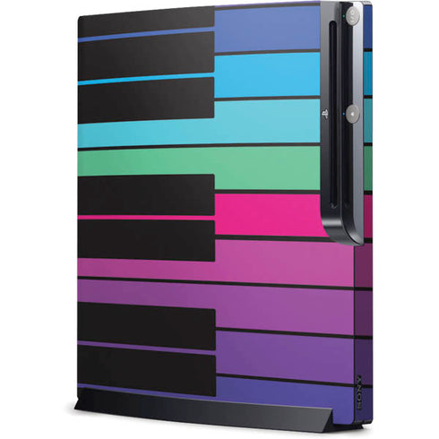 Color Piano Keys Playstation 3 & PS3 Slim Skin