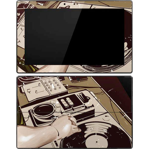 DJ Spinning Surface Pro Tablet Skin