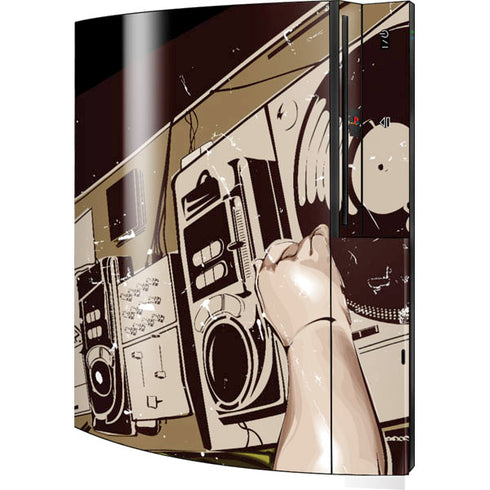 DJ Spinning Playstation 3 & PS3 Skin