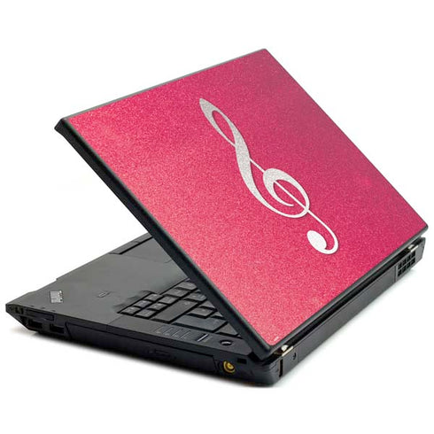 Pink Glitter Music Note Lenovo T420 Skin