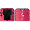 Pink Glitter Music Note Nintendo 2DS Skin