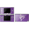 Purple Glitter Musical Heart DS Lite Skin
