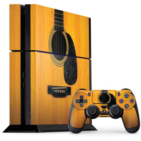 Wood Guitar PlayStation PS4 Skins