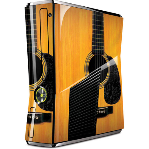 Wood Guitar Xbox 360 Slim (2010) Skin