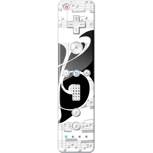 BW Musical Notes Wii Remote Controller Skin