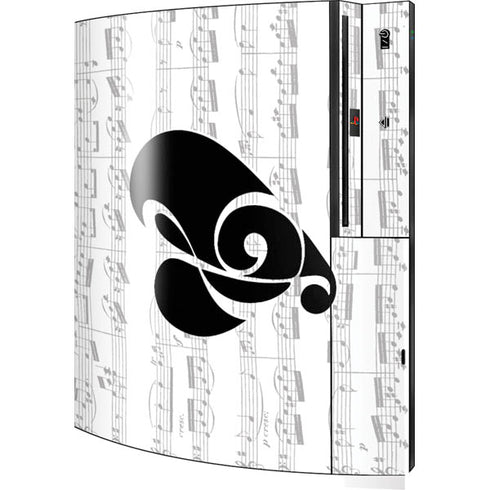 BW Musical Notes Playstation 3 & PS3 Skin