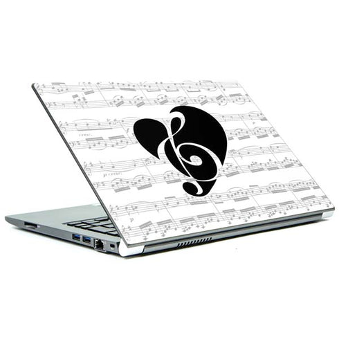 BW Musical Notes Portege Z30t/Z30t-A Skin