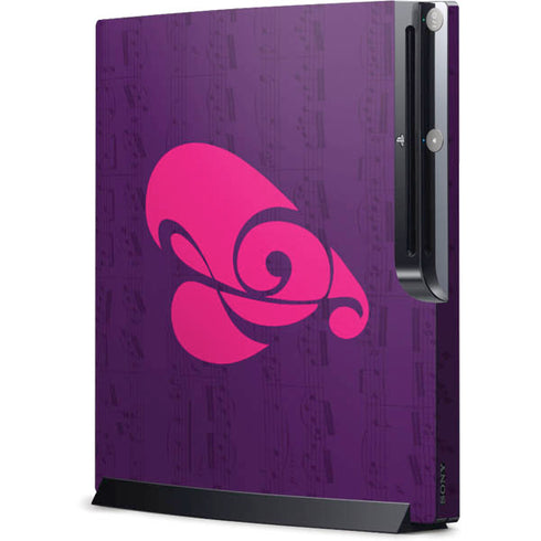 Purple Musical Notes Playstation 3 & PS3 Slim Skin