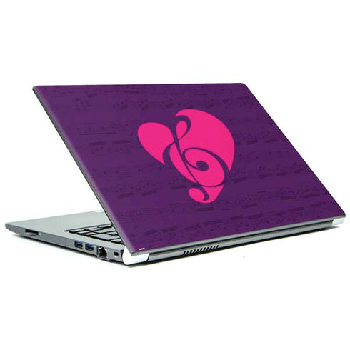 Purple Musical Notes Portege Z30t/Z30t-A Skin