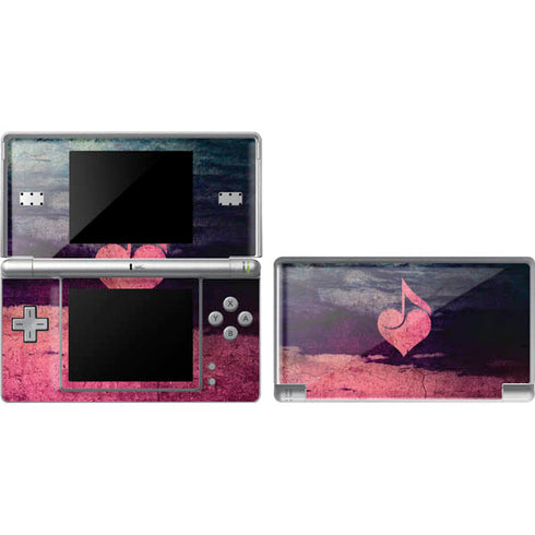 Rustic Musical Heart DS Lite Skin