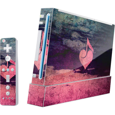 Rustic Musical Heart Nintendo Skins