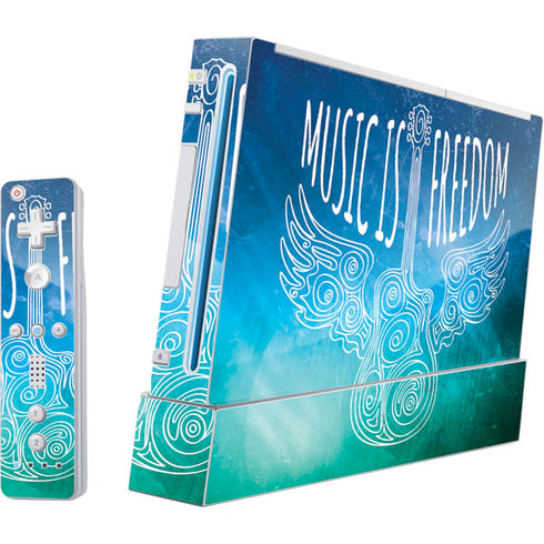 Music Is Freedom Wii (Includes 1 Controller) Skin