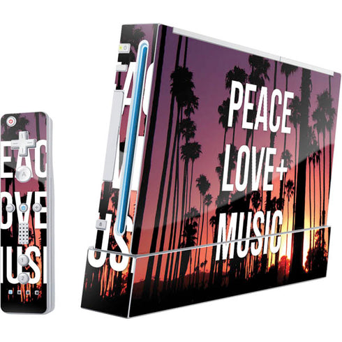 Peace Love And Music Wii (Includes 1 Controller) Skin