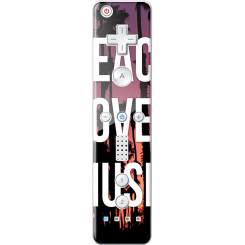 Peace Love And Music Wii Remote Controller Skin