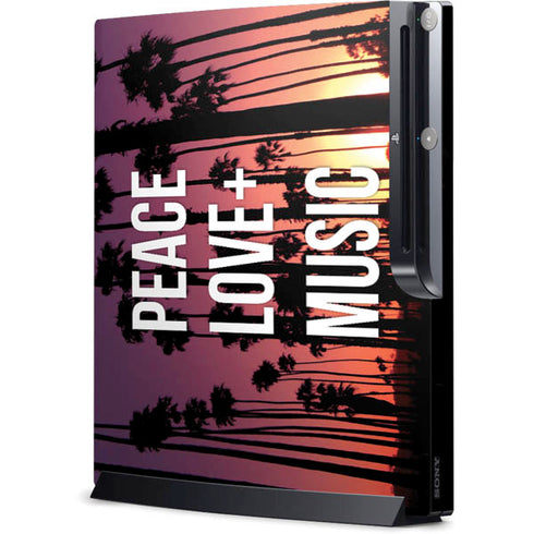 Peace Love And Music Playstation 3 & PS3 Slim Skin