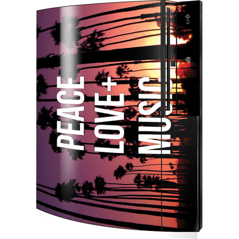 Peace Love And Music Playstation 3 & PS3 Skin