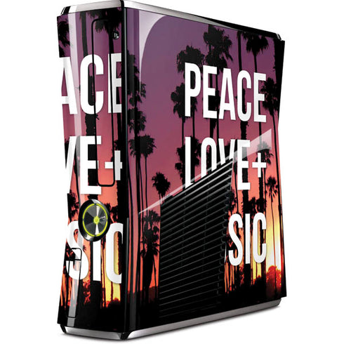 Peace Love And Music Xbox 360 Slim (2010) Skin