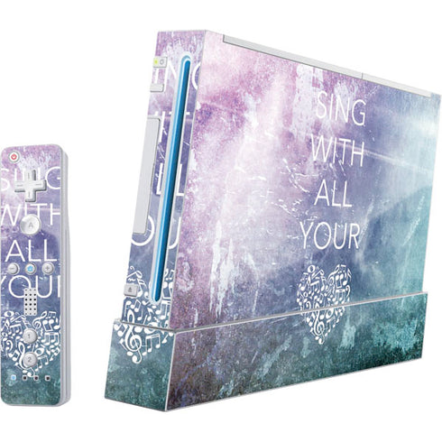 Sing With All Your Heart Wii (Includes 1 Controller) Skin