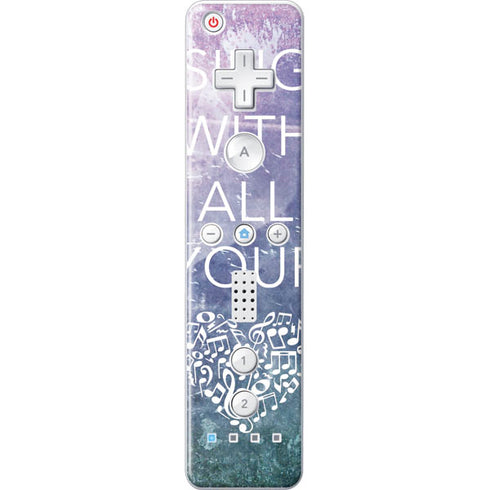 Sing With All Your Heart Wii Remote Controller Skin