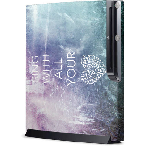 Sing With All Your Heart Playstation 3 & PS3 Slim Skin