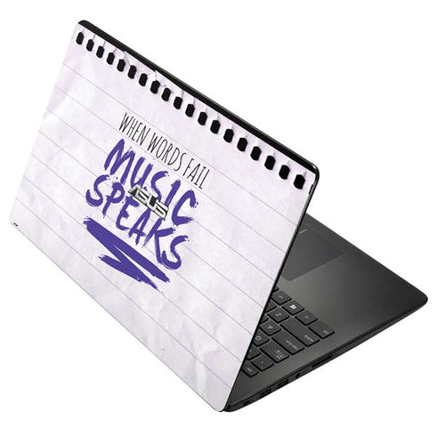 When Words Fail Music Speaks Asus X502CA 15.6 Skin