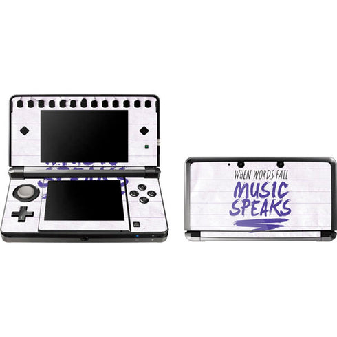 When Words Fail Music Speaks 3DS (2011) Skin