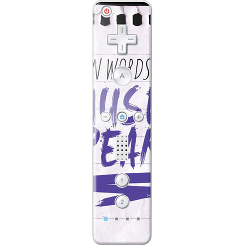 When Words Fail Music Speaks Wii Remote Controller Skin