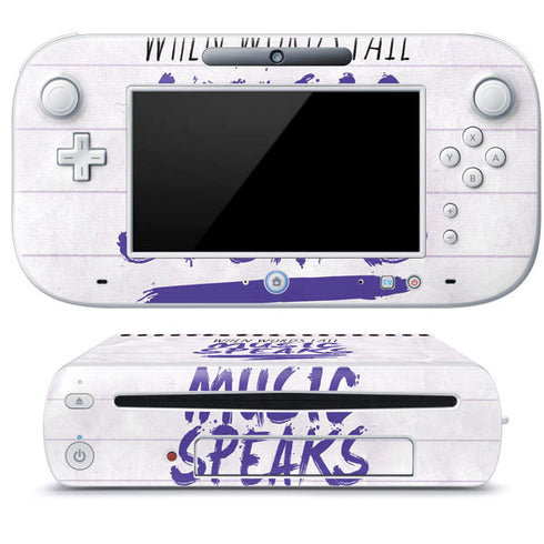When Words Fail Music Speaks Wii U (Console + 1 Controller) Skin