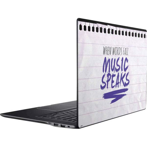 When Words Fail Music Speaks Ativ Book 9 (15.6in 2014) Skin
