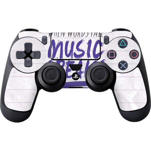 When Words Fail Music Speaks PlayStation PS4 Skins