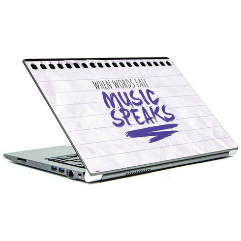 When Words Fail Music Speaks Portege Z30t/Z30t-A Skin
