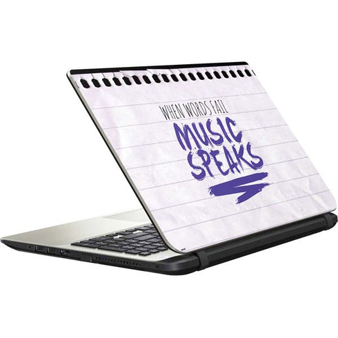 When Words Fail Music Speaks Satellite L50-B / S50-B Skin