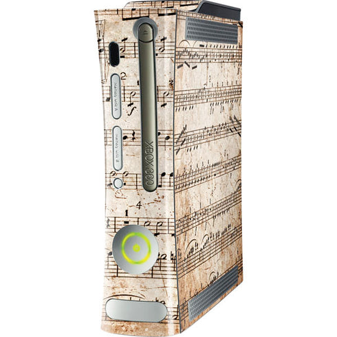Antique Notes Xbox 360 (Includes HDD) Skin