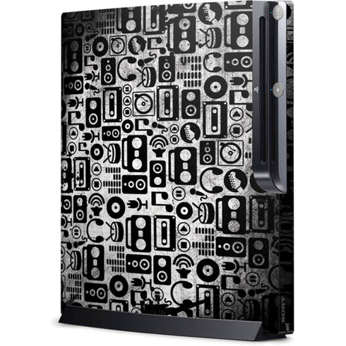 Music Pattern Playstation 3 & PS3 Slim Skin