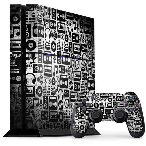 Music Pattern PlayStation PS4 Skins