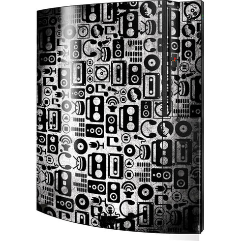 Music Pattern Playstation 3 & PS3 Skin