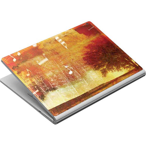 Falling Notes Surface Book Skin
