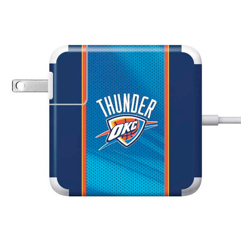 NBA Oklahoma City Thunder Blue Jersey 85W Power Adapter (15 and 17 inch MacBook Pro Charger) Skin