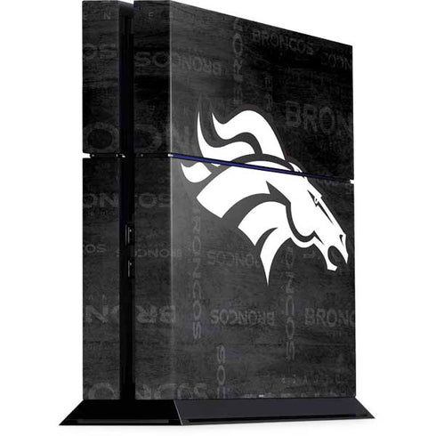 NFL Denver Broncos Black & White PlayStation PS4 Skins