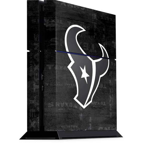 NFL Houston Texans Black & White PlayStation PS4 Skins