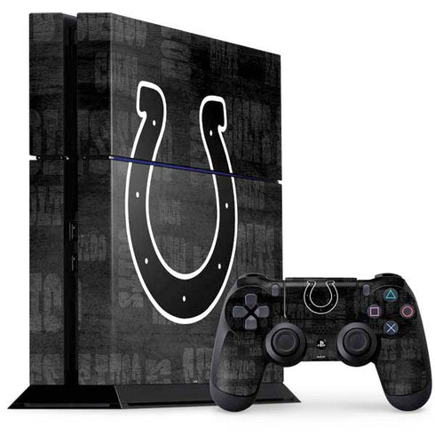NFL Indianapolis Colts Black & White PlayStation PS4 Skins